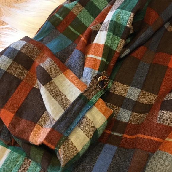 Urban Mangoz Plaid Shirt Dress L - Picture 8 of 9